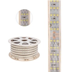 Лента светодиодная SMD2835 7.5x20мм 276LED/м 220В IP67 тепл. бел. (уп.50м) Neon-Night 142-204