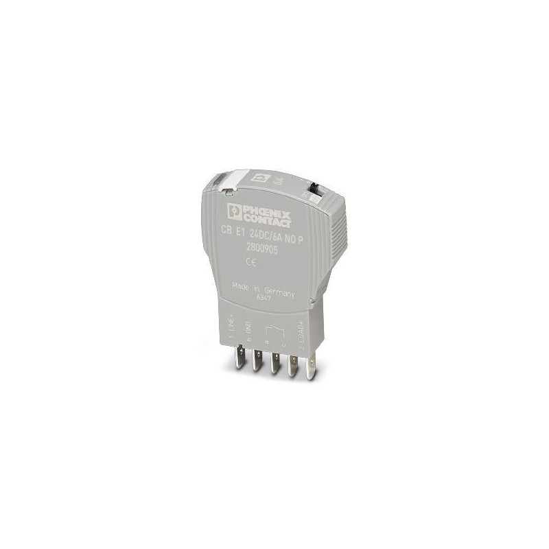 Выключатель защитный электронный CB E1 24DC/6A NO P Phoenix Contact 2800905 Выключатель защитный электронный CB E1 24DC/6A NO P Phoenix Contact 2800905