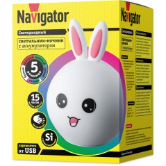 Светильник NNL-SW06-WH акк. Li-ion 1.2Ач USB 5В Зайчик NAVIGATOR 14324