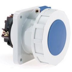 Розетка встраиваемая 32А 3п 2P+PE 6ч 230В IP67 наклонная Bals 1278