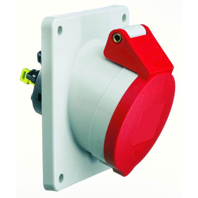 Розетка встраиваемая 32А 4п 3P+PE 6ч 400В IP44 наклонная Quick-Connect Bals 12795 Розетка встраиваемая 32А 4п 3P+PE 6ч 400В IP44 наклонная Quick-Connect Bals 12795