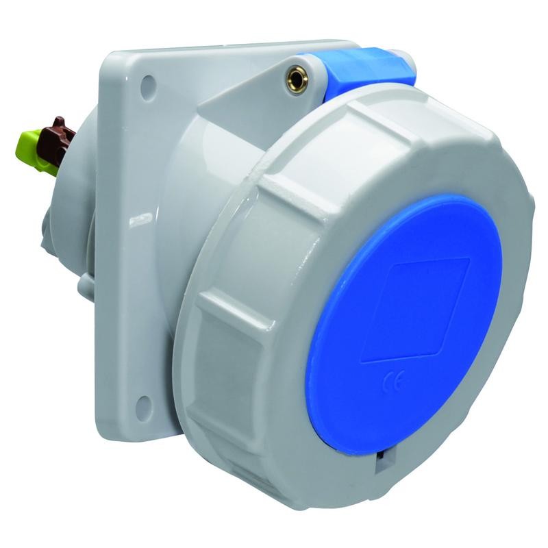 Розетка встраиваемая 32А 3п 6ч 230В IP67 наклонная 85х85 Quick Connect Bals 12819 Розетка встраиваемая 32А 3п 6ч 230В IP67 наклонная 85х85 Quick Connect Bals 12819