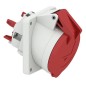 Розетка встраиваемая 32А 5п 400В IP44 наклонная фланец 85х85 Quick-Connect Bals 12995 Розетка встраиваемая 32А 5п 400В IP44 наклонная фланец 85х85 Quick-Connect Bals 12995