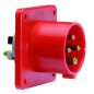 Вилка встраиваемая 32А 4п 400В IP44 Quick Connect Bals 28012 Вилка встраиваемая 32А 4п 400В IP44 Quick Connect Bals 28012