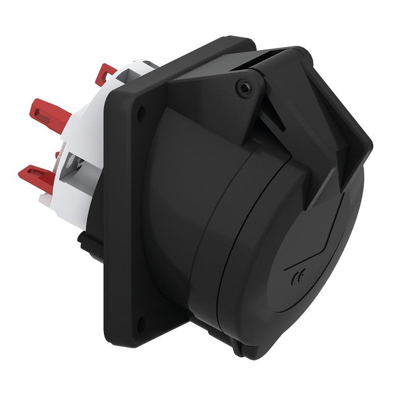 Розетка панельная Schuko 32А 230-380 IP44 Quick Connect черн. Bals 120441 Розетка панельная Schuko 32А 230-380 IP44 Quick Connect черн. Bals 120441