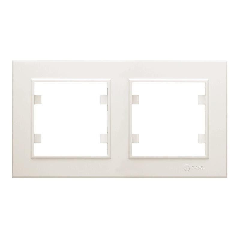 Рамка 2-м Karea горизонт. крем. Makel 56010702 Рамка 2-м Karea горизонт. крем. Makel 56010702