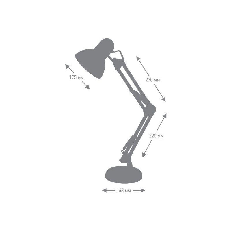Светильник настольный UF-313 С02 230В 60Вт черн. Ultraflash 14413