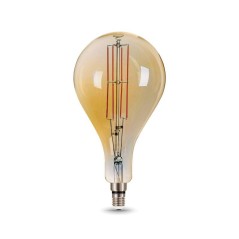 Лампа светодиодная филаментная Black Filament 8Вт A160 грушевидная золотая 2400К тепл. бел. E27 780лм GAUSS 149802008