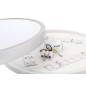 Светильник светодиодный настенно-потолочный LBS-8732 32Вт Flat silver Ultraflash 15160