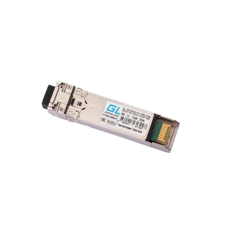 Модуль SFP+WDM 10Гбит/с одно волокно SM LC Tx:1270/Rx:1330нм 12дБ до 20км DDM NIKOMAX GL-OT-ST12LC1-1270-1330 Модуль SFP+WDM 10Гбит/с одно волокно SM LC Tx:1270/Rx:1330нм 12дБ до 20км DDM NIKOMAX GL-OT-ST12LC1-1270-1330