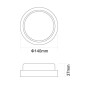 Светильник светодиодный влагозащищенный LBF-0312 C01 12ВТ IP65 220В 4000К круг Ultraflash 15338