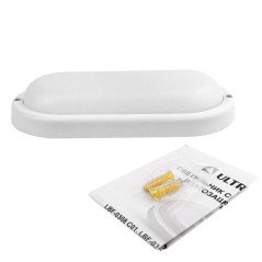Светильник светодиодный влагозащищенный LBF-0901 C01 8Вт IP65 220В 6500К овал Ultraflash 15348