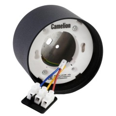 Светильник встраиваемый IP20 под лампу GX53 LGX53-02 C02 черн. Camelion 15395