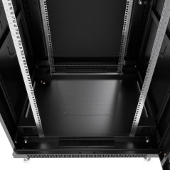 Шкаф монтажный телекоммуникационный напольный SH-05C-47U80/100-BK 19дюйм 47U 800х1000х2277мм (ШхГхВ) для распред. и серверного о
