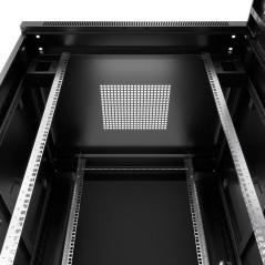 Шкаф монтажный телекоммуникационный напольный SH-05C-47U80/100-BK 19дюйм 47U 800х1000х2277мм (ШхГхВ) для распред. и серверного о
