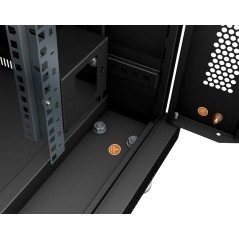 Шкаф монтажный телекоммуникационный напольный SH-05C-47U80/100-BK 19дюйм 47U 800х1000х2277мм (ШхГхВ) для распред. и серверного о