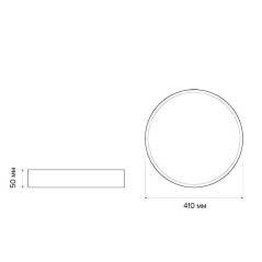 Светильник светодиодный декоративный PPB Scandic-R DIM 72Вт 3000-6500К IP20 настенно-потолочный бытовой диммир. WH/W JazzWay 503