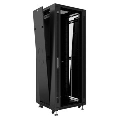 Шкаф монтажный телекоммуникационный напольный SH-05C-22U60/60-BK 19дюйм 22U 600х600х1166мм (ШхГхВ) для распред. и серверного обо