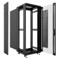 Шкаф монтажный телекоммуникационный напольный SH-05C-22U60/60-BK 19дюйм 22U 600х600х1166мм (ШхГхВ) для распред. и серверного обо Шкаф монтажный телекоммуникационный напольный SH-05C-22U60/60-BK 19дюйм 22U 600х600х1166мм (ШхГхВ) для распред. и серверного обо