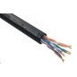 Кабель витая пара U/UTP кат.5E 4х2х24AWG (0.51мм) solid CU PE OUTDOOR черн. (NM10031) (уп.305м) NEOMAX 148331