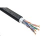 Кабель витая пара F/UTP кат.5E 4х2х24AWG (0.52мм) solid CU PE OUTDOOR черн. (NM20031) (уп.305м) NEOMAX 151529