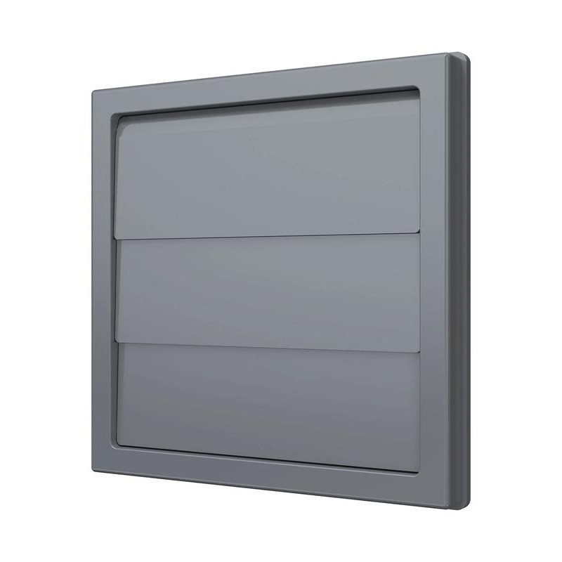 Выход стенной КФ фланец d150/160 жалюзи 190х190 ASA Gray ERA STREETLINE 1919К15.16Ф сер