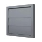 Выход стенной КФ фланец d150/160 жалюзи 190х190 ASA Gray ERA STREETLINE 1919К15.16Ф сер