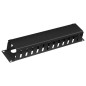 Органайзер кабельный JB07-2U-BK 19дюйм 2U с крышкой метал. RAL9004 черн. Cabeus 8644c Органайзер кабельный JB07-2U-BK 19дюйм 2U с крышкой метал. RAL9004 черн. Cabeus 8644c