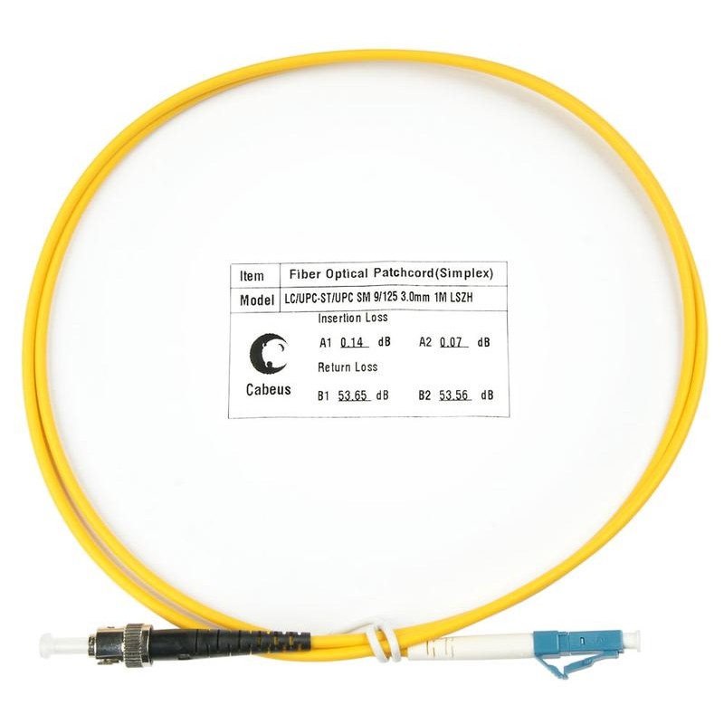 Шнур оптический FOP(s)-9-LC-ST-1m simplex LC-ST 9/125 sm 1м LSZH Cabeus 7528c Шнур оптический FOP(s)-9-LC-ST-1m simplex LC-ST 9/125 sm 1м LSZH Cabeus 7528c
