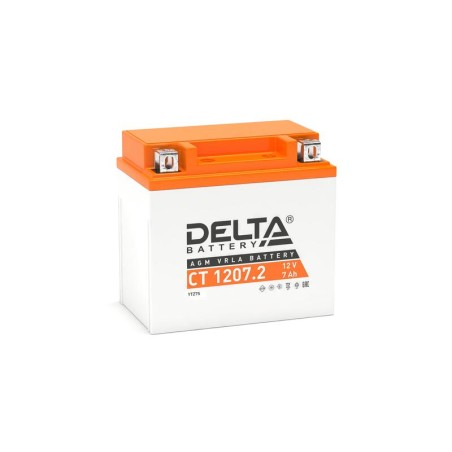 Аккумулятор стартерный 12В 7А.ч Delta CT 1207.2