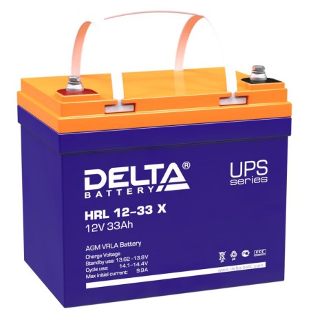 Аккумулятор профессиональный 12В 33А.ч Delta HRL 12-33 X
