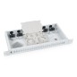 Кросс бокс оптический FO-19-24SC 19дюйм на 24 SC LC duplex со сплайс-кассетой и КДЗС без пигтейлов и проходных адаптеров Cabeus Кросс бокс оптический FO-19-24SC 19дюйм на 24 SC LC duplex со сплайс-кассетой и КДЗС без пигтейлов и проходных адаптеров Cabeus