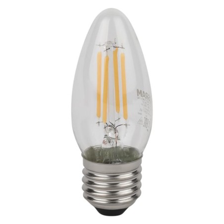 Лампа светодиодная филаментная LS CLB40 4W/865 230VFILCL RU 4Вт 6500К холод. бел. E27 470лм B угол пучка 300град. 220-240В (заме