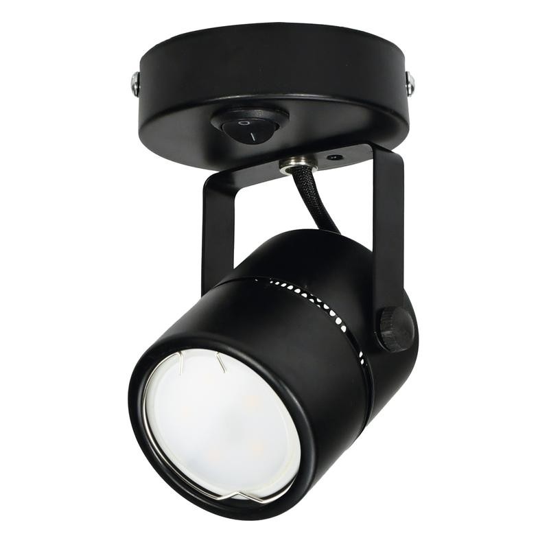 Светильник декоративный DLC-S612 GU10/B BLACK Sotto GU10 накладной без лампы выкл. на корпусе метал. черн. Fametto UL-00009420 Светильник декоративный DLC-S612 GU10/B BLACK Sotto GU10 накладной без лампы выкл. на корпусе метал. черн. Fametto UL-00009420