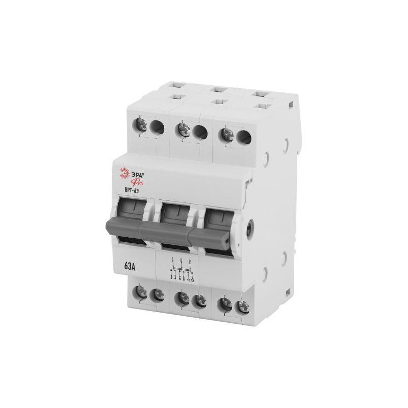 Выключатель-разъединитель трехпозиционный ВРТ-63 PRO VRT63-3-16 3п 16А Эра Б0061675