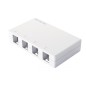 Коробка настенная 4-порт. бел. Eurolan 12B-00-04WT
