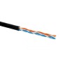 Кабель U/UTP кат.5E 2 пары V-LINK 22 AWG нгA-HF внешн./внутр. прокладки черн. Eurolan 19B-U5-11BL