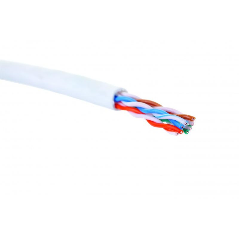 Кабель U/UTP кат.5E 4 пары 24 AWG нгA-HF внутр. прокладки бел. коробка (305м) Eurolan 19C-U5-12WT-B305