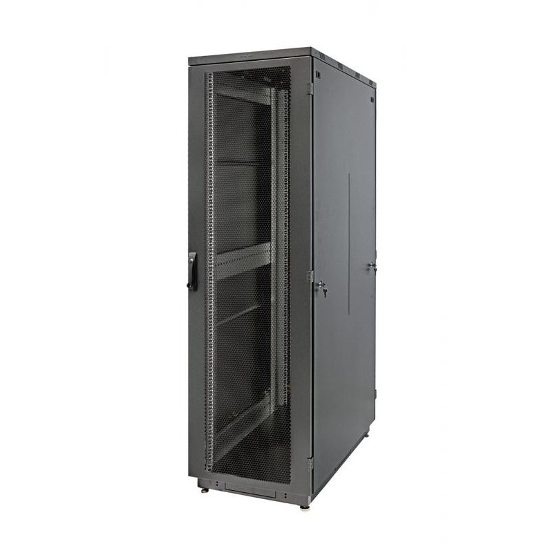 Шкаф Racknet S3000 42U 600х1000 передняя дверь перф. 1-ств. задняя дверь перф. 1-ств. черн. Eurolan 60F-42-6A-34BL Шкаф Racknet S3000 42U 600х1000 передняя дверь перф. 1-ств. задняя дверь перф. 1-ств. черн. Eurolan 60F-42-6A-34BL