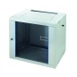 Шкаф настенный Racknet F30 18U 600х600 передняя дверь стеклян. светл./сер. Eurolan 60W-18-66-31GY