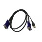 Кабель DKVM-CU/B1A KVM дл.1.8м с разъемами VGA и USB D-link 1100388