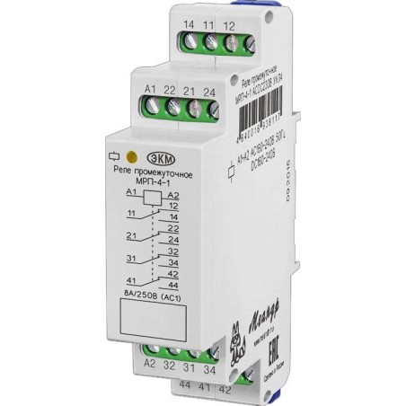 Реле промежуточное МРП-4-1 ACDC110В УХЛ4 спец. Меандр A8302-16938094