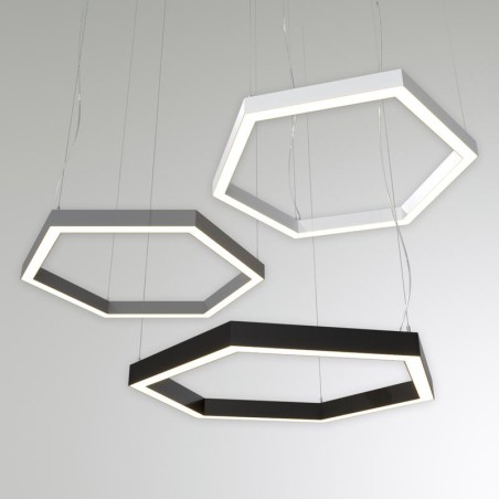 Светильник светодиодный RVE-PLS5070-HEXA-1510-P 118Вт 4000К 1510х1308мм подвесной анодир. RVElektro RVE00000107