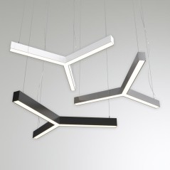 Светильник светодиодный RVE-PLS5070-TRINITY-1289-P 59Вт 4000К крест подвесной анодир. RVElektro RVE00000114