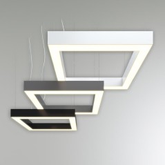 Светильник светодиодный RVE-LBX-HOLE-BOX-1800-P 192Вт 4000К 1800х1800х100мм подвесной шир. рассеив.-80мм бел. RVElektro RVE00000