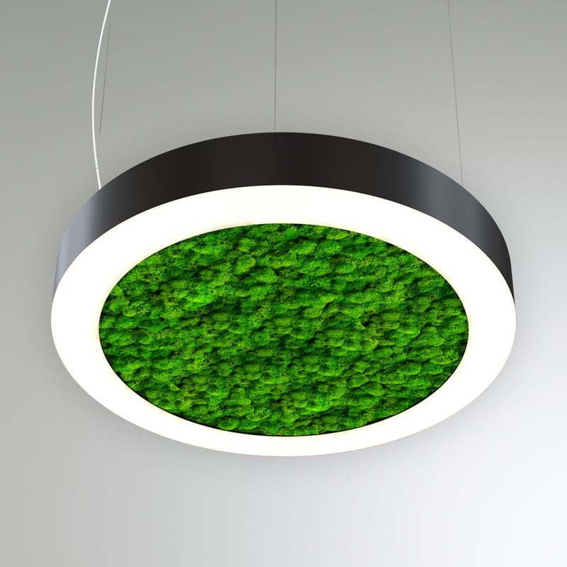 Светильник светодиодный RVE-LBX-MOSS-HOLE-RING-1950-P 161Вт 4000К 1950х1950х100мм подвесной шир. рассеив.-80мм бел. RVElektro RV