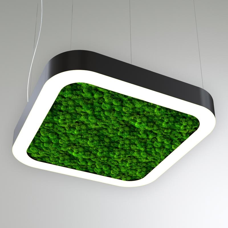 Светильник светодиодный RVE-LBX-MOSS-HOLE-BOX-SOFT-600-P 56Вт 4000К 600х600х100мм подвесной шир. рассеив.-80мм бел. RVElektro RV