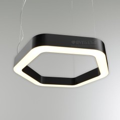 Светильник светодиодный RVE-LBX-HOLE-HEXA-SOFT-1500-N 121Вт 4000К 1500х1379х100мм накладной шир. рассеив.-80мм бел. RVElektro RV