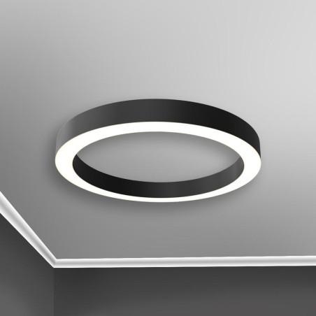 Светильник светодиодный RVE-LBX-HOLE-RING-700-N 52Вт 4000К 700х700х100мм накладной шир. рассеив.-80мм бел. RVElektro RVE00001957
