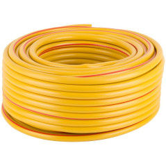 Шланг поливочный трехслойный армированный 1/2дюймх2.0ммх50м желт. КУРС 76316
